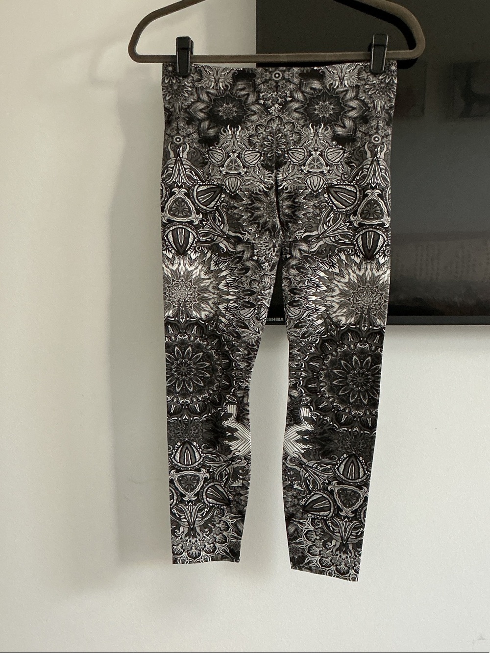 Helmut Lang Black & White Kaleidoscope Skinny Pants